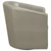 CoasterEssence 902726 Turner - Upholstered Barrel Back Swivel Chair - Champagne