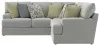 Jackson Furniture Industries 2340/62/42-28 Jackson Furniture Industries 2340/62/42-28 Stockbridge - 2 Piece Sectional With Comfort Coil Seating And 9 Accent Pillows Included - Slate