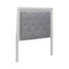 Liberty Furniture 781-BR13HU Liberty Furniture 781-BR13HU Reflections - Queen Upholstered Panel Headboard With Lights - Pearl White