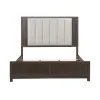 Liberty Furniture 313-BR-QUB Liberty Furniture 313-BR-QUB Modern Edge - Queen Upholstered Bed - Caffe