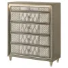 Coaster Fine Furniture 222665 Lorient - 5-Drawer LED Chest Of Drawers - Ivory And Camel