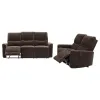 Coaster Fine Furniture 609571-S2 Navarro - 2 Piece Upholstered Reclining Sofa Set - Dark Brown