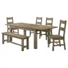 Coaster Fine Furniture 192921-S6 Cardova - 6 Piece Extension Table Dining Set - Vineyard Oak