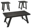 Ashley Furniture T351-13 Noorbrook - Occasional Table Set (Set of 3) - Black / Pewter