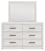 Ashley Furniture B3788B1 Cayboni - Dresser And Mirror - Whitewash