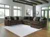 Ashley Furniture 98104S24 Ashley Furniture 98104S24 Midnight-Madness - 6-Piece Sectional With RAF Corner Chaise - Chocolate