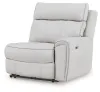 Ashley Furniture PC98802S14 Ashley Furniture PC98802S14 Social Pointe - 5-Piece Power Reclining Sectional With Storage Consoles And Armless Chair - Pearl / Ash