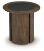 Ashley Furniture T563-6 Ashley Furniture T563-6 Dontayne - Round End Table - Warm Brown