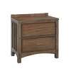 Samuel Lawrence Furniture S917-050 Seneca - 2-Drawer Nightstand with USB port - Brown