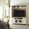 Liberty Furniture 652-ENT-OEN Farmhouse Reimagined - Entertainment Center - Antique White / Chestnut Tops