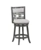 New Classic S1701-CS-GRY Gia - Swivel Counter Stool - Gray