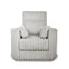 New Classic U5482-18-GRY New Classic U5482-18-GRY Embrace - Swivel Accent Chair - Light Gray