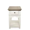 Riverside Furniture 59513 Riverside Furniture 59513 Myra - Chairside Table - Natural / Paperwhite