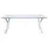 Coaster Fine Furniture 190711 Alaia - Rectangular Glass Top Dining Table - Chrome