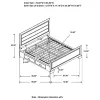 CoasterEveryday 204190KW Kauffman - Wood California King Storage Panel Bed - Washed Taupe