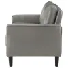 Coaster Fine Furniture 508366 Ruth - Upholstered Track Arm Loveseat - Gray
