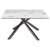 Coaster Fine Furniture 708138 Carvell - Square Sintered Stone Top Coffee Table - Mirage White