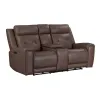 Liberty Furniture 7023SD-22P Beckham - Loveseat With Console P2 & ZG - Aline Saddle