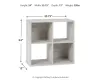 Ashley Furniture EA1811-2X2 Ashley Furniture EA1811-2X2 Paxberry - Four Cube Organizer - Whitewash