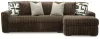 Ashley Furniture 98104S2 Ashley Furniture 98104S2 Midnight-Madness - 2-Piece Sectional Sofa With RAF Corner Chaise - Chocolate