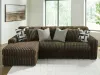 Ashley Furniture 98104S1 Ashley Furniture 98104S1 Midnight-Madness - 2-Piece Sectional Sofa With LAF Corner Chaise - Chocolate