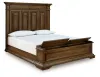 Ashley Furniture PCB949B8 Ashley Furniture PCB949B8 Frantanna - King Panel Storage Bed - Brown