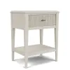Riverside Furniture 25068 Carmella - One Drawer Accent Nightstand - Pebble Oak