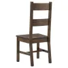 CoasterEveryday 107041-S7 Coleman - 7 Piece Rectangular Dining Set - Rustic Golden Brown - Wood