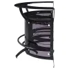 CoasterEssence 182135-S3 Dallas - 3 Piece Curved Freestanding Home Bar Cabinet - Black