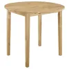 CoasterEveryday 130006 Bucknell - 3 Piece Round Drop Leaf Dining Table Set - Natural
