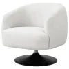CoasterElevations 905739 Dave - Upholstered Barrel Back Swivel Club Chair - Beige
