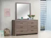 CoasterEveryday 207043M Brantford - 6-Drawer Dresser With Mirror - Barrel Oak