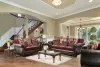 Furniture of America SM6107N-SF Franklin - Sofa - Burgundy / Espresso