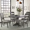 Intercon FR-CH-789C-PEW-RTA Foundry - Ladder Chair - Brushed Pewter