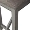 Liberty Furniture 131-B900124 Newport - Counter Height Dining Bench - Smokey Gray / Carbon Gray
