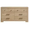 Coaster Fine Furniture 223113 Arielle - 6-Drawer Bedroom Dresser Cabinet - Light Oak