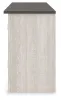 Ashley Furniture W287-68 Dorrinson - LG TV Stand w/Fireplace Option - White