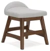 Ashley Furniture H615-01 Lyncott - Home Office Desk Chair - Light Gray / Brown