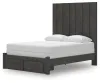 Ashley Furniture PCB3370B4 Ashley Furniture PCB3370B4 Fraluna - Queen Panel Storage Bed - Charcoal