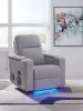 Ashley Furniture PC9930642A Pineland - Glider Power Recliner With Audio System - Pewter
