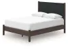 Ashley Furniture PCB2614B12 Pamytta - Queen Upholstered Panel Platform Bed - Brown