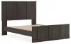 Ashley Furniture PCB3167B4 Shaehartin - Queen Panel Platform Bed - Dark Brown
