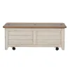 Liberty Furniture 652-OT1011 Farmhouse Reimagined - Storage Trunk - Antique White / Chestnut Tops