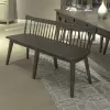 Liberty Furniture 826-C4000B Midland Falls - Spindle Back Bench - Rustic Brown