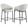 CoasterEssence 183436 Chadwick - Fabric Upholstered Counter Chair (Set of 2) - Beige