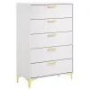 CoasterEveryday 224405 Kendall - 5-Drawer Bedroom Chest - White