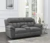 CoasterEssence 609542P Bahrain - Upholstered Power Loveseat - Charcoal