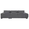 Coaster Fine Furniture 509965 Octavia - Upholstered Sectional Chaise Sofa - Charcoal Gray