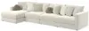 Jackson Furniture Industries 2235/75/31/37/4-16 Jackson Furniture Industries 2235/75/31/37/4-16 Ritzy - 4 Piece Modular Sectional (LSF Chaise) - Bone
