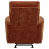 Coaster Fine Furniture 609576 Navarro - Chenille Upholstered Glider Recliner - Burnt Orange